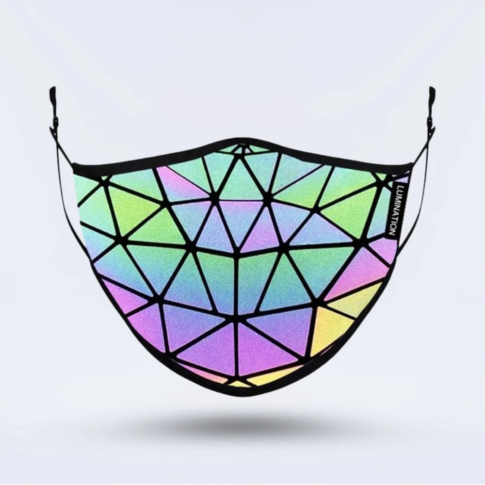 NWT The Lumination Holographic Mask brand new in bag